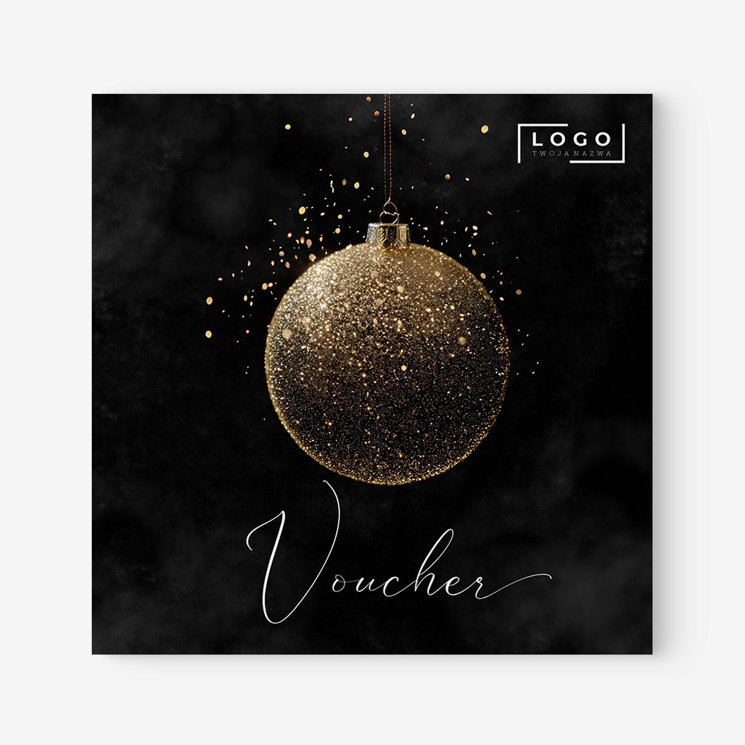 Świąteczne vouchery podarunkowe z logo - VCH529
