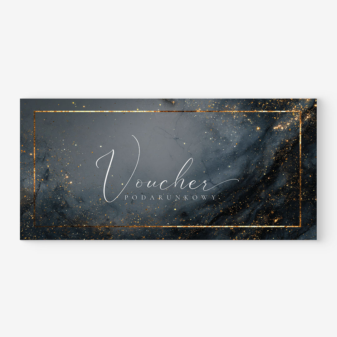 Elegancki Voucher podarunkowy z nadrukiem logo - VCH555