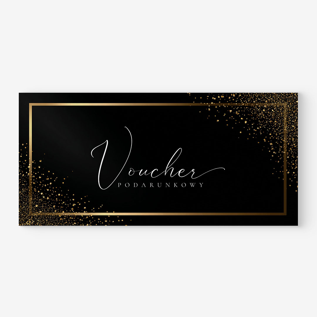 Elegancki Voucher podarunkowy z nadrukiem logo - VCH556