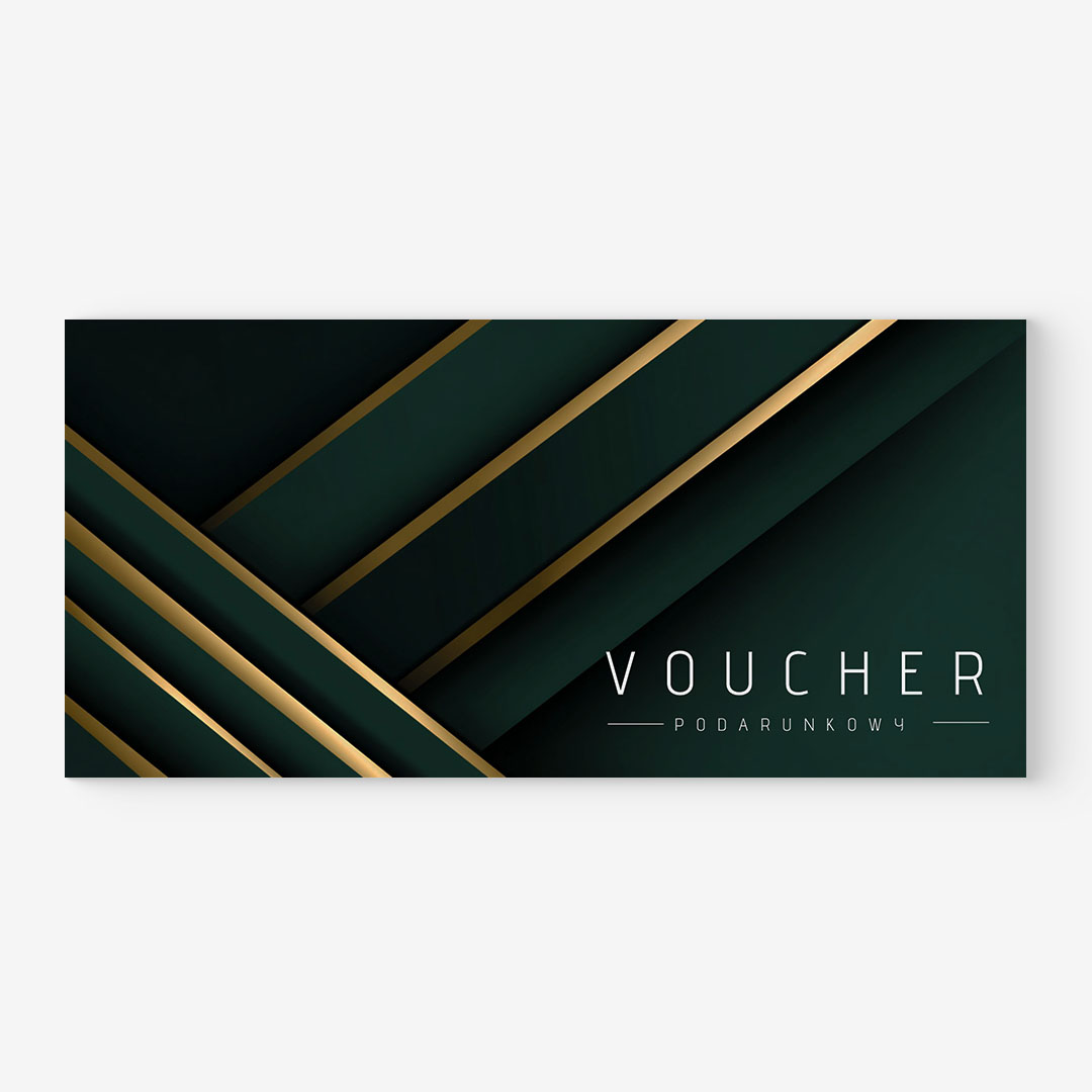 Elegancki Voucher podarunkowy z nadrukiem logo - VCH557