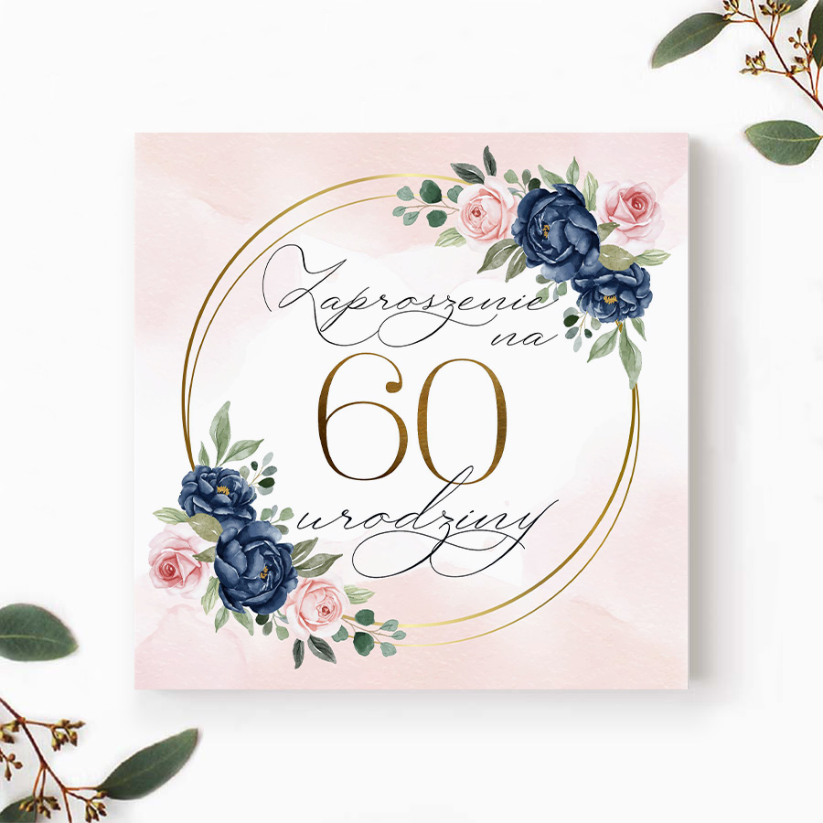 Zaproszenie na 60 urodziny