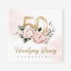 Zaproszenie na 50 dla kobiety – Elegancja w pudrowym różu