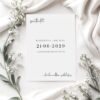 Minimalistyczne zaproszenie ślubne jednokartkowe Save the Date MR173