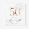 Delikatne zaproszenie na 50 Rocznice Ślubu