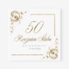 Eleganckie zaproszenie na 50 Rocznicę Ślubu TG609