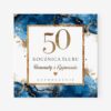 Zaproszenie na 50 rocznice slubu granat glamourTG612-50
