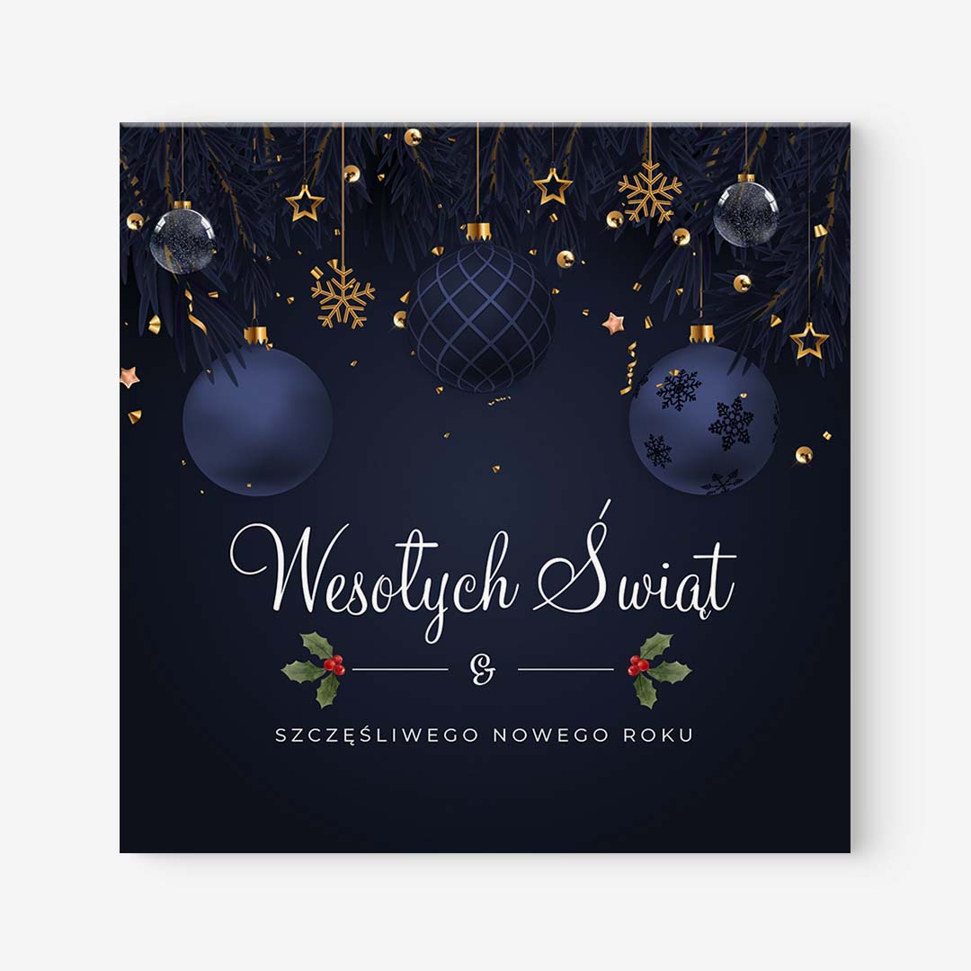 Kartki Świąteczne z życzeniami i logo - Julens Magi