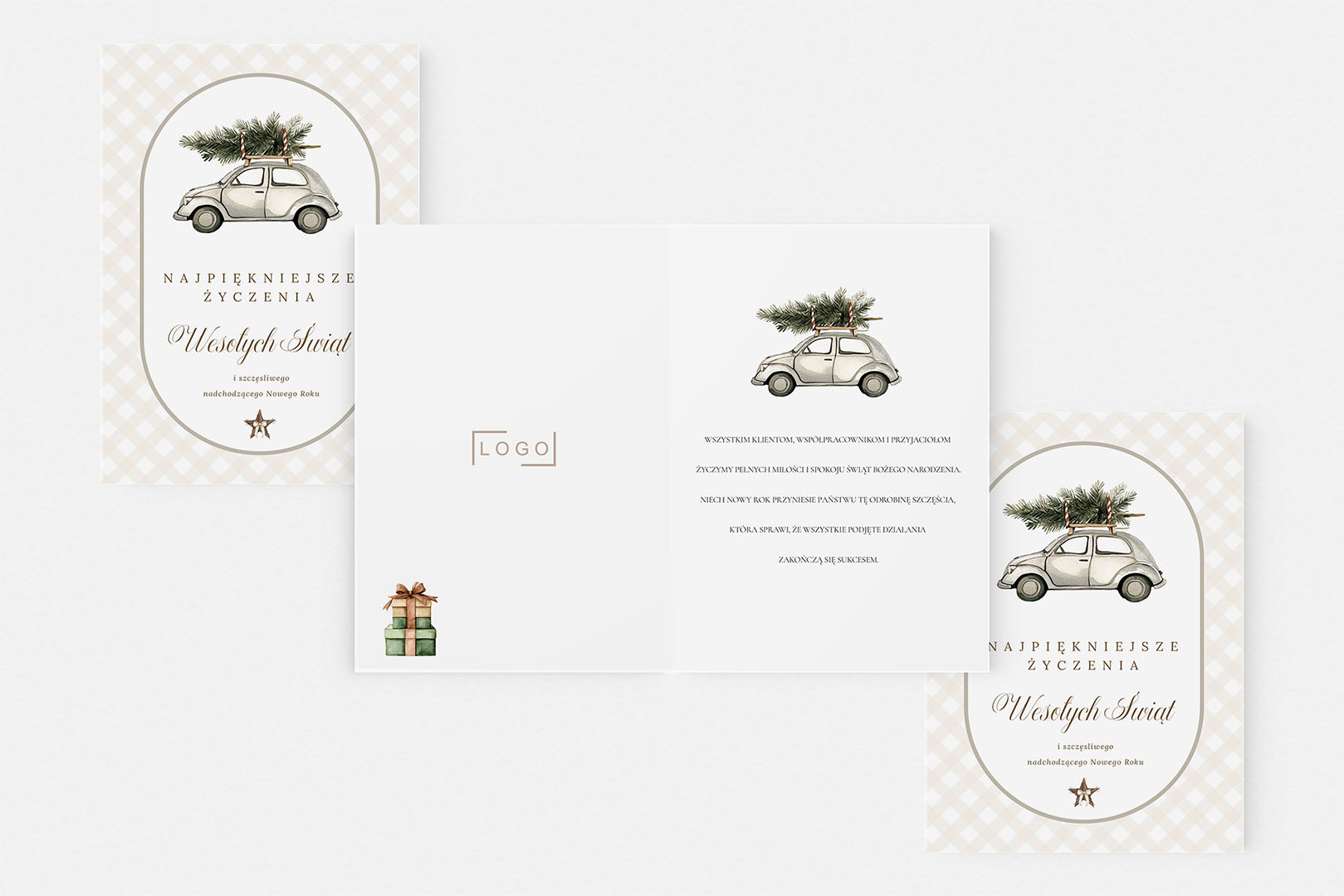 Kartki bożonarodzeniowe dla firm z personalizowanym nadrukiem – BN°554 - obrazek 2