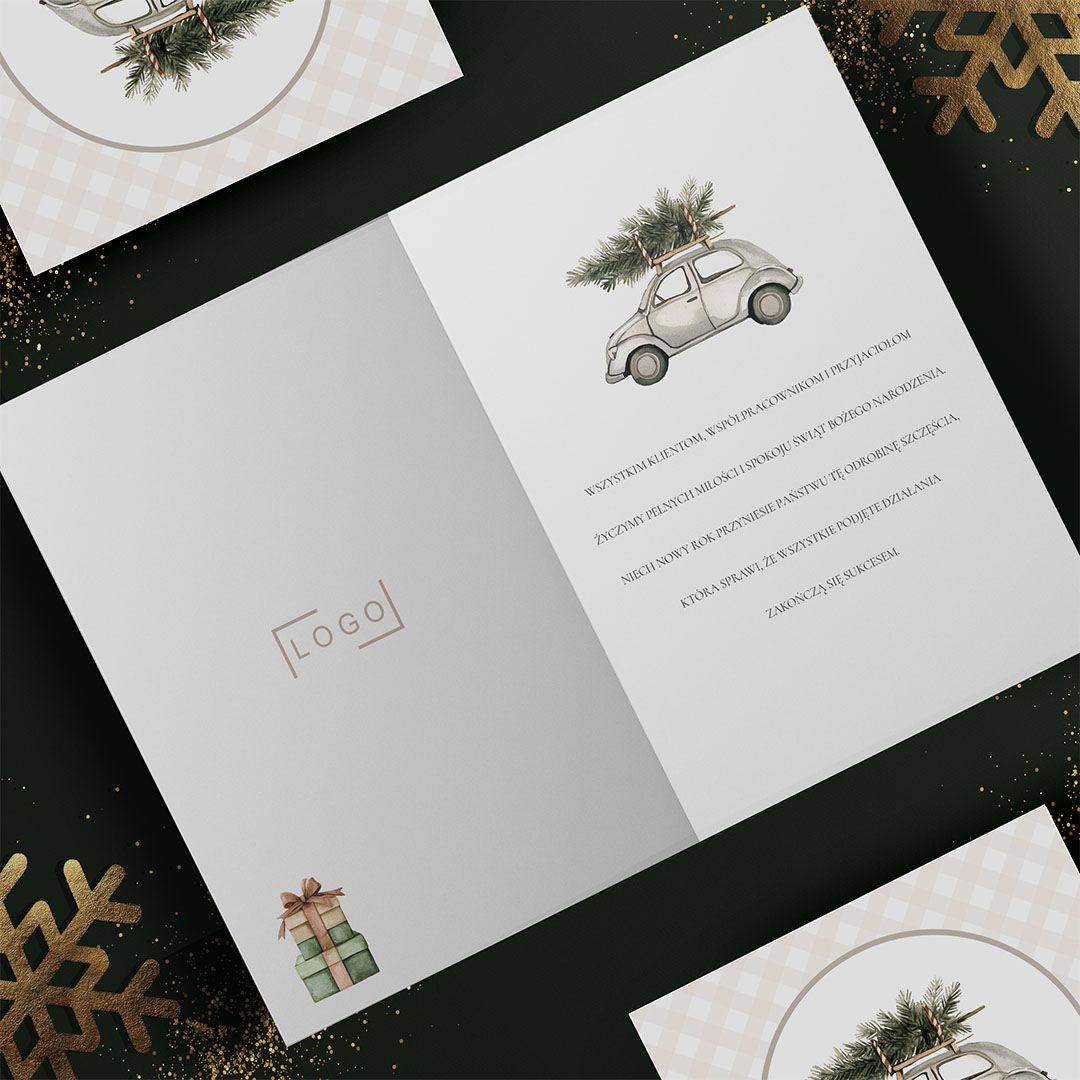 Kartki bożonarodzeniowe dla firm z personalizowanym nadrukiem – BN°554 - obrazek 4