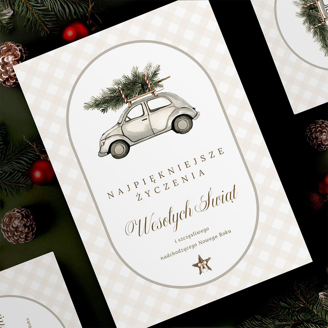 Kartki bożonarodzeniowe dla firm z personalizowanym nadrukiem – BN°554 - obrazek 3