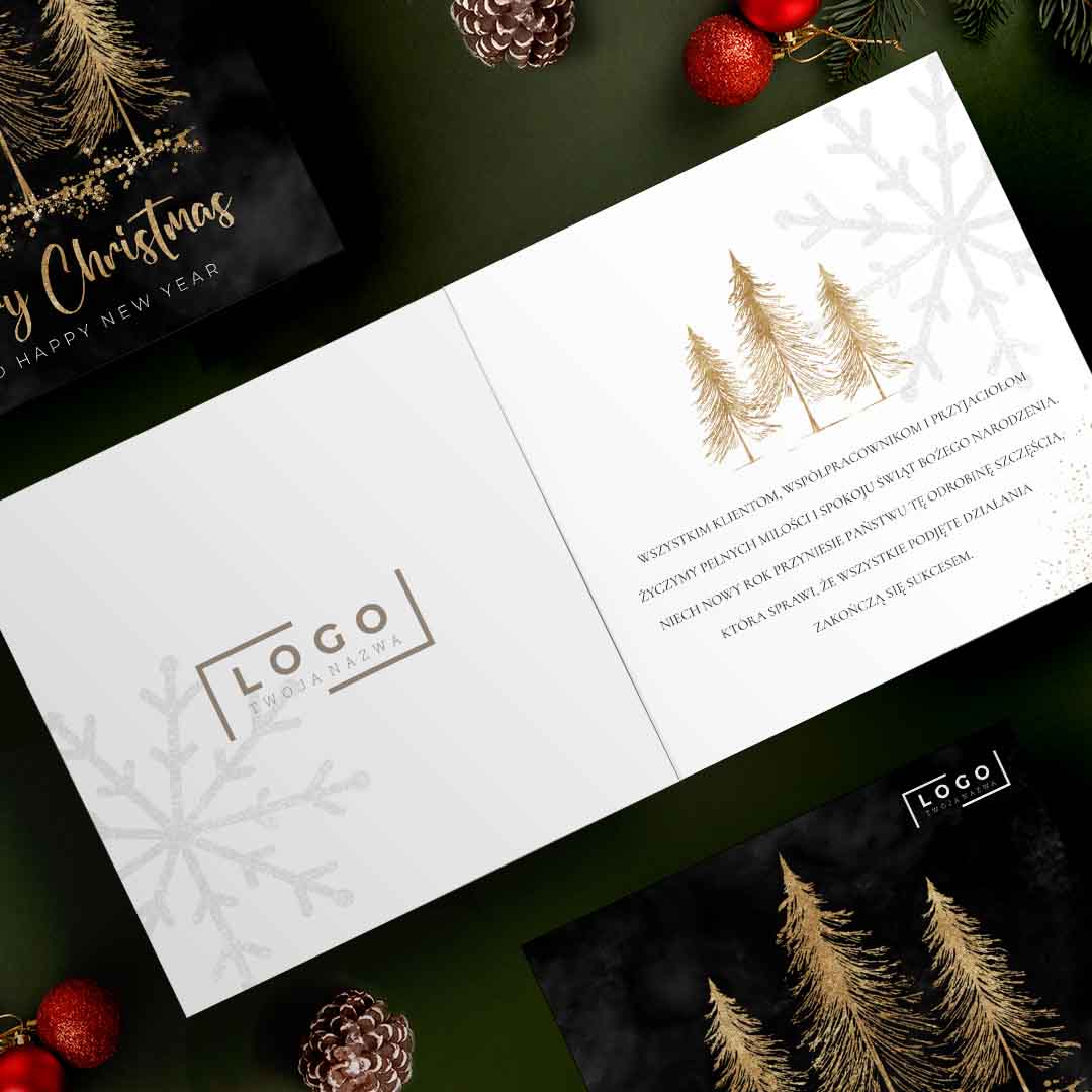 Firmowe Kartki Świąteczne z Logo – BN°512 - obrazek 3