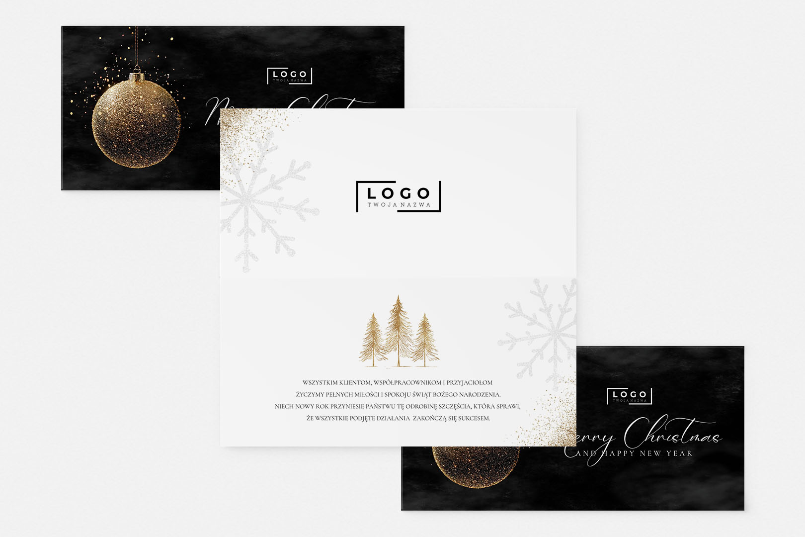 Kartki Świąteczne z życzeniami dla firm – BN°517 - obrazek 3
