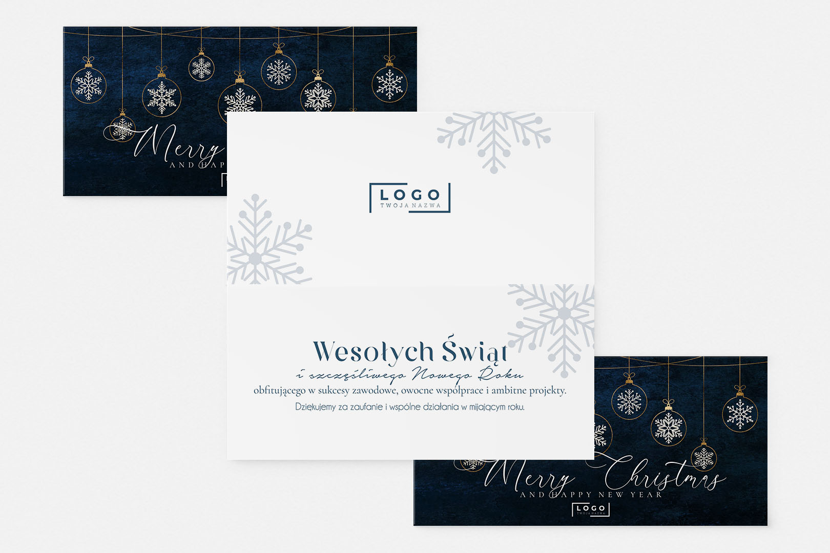 Kartki Świąteczne z życzeniami dla firm – BN°524 - obrazek 3