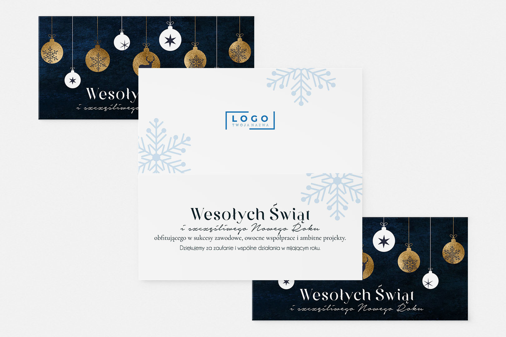 Kartki Świąteczne z życzeniami dla firm – BN°526 - obrazek 2