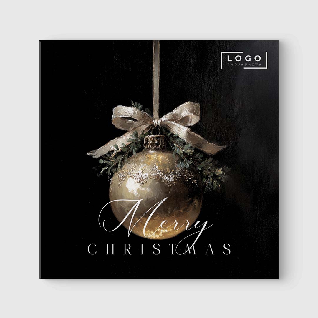 Eleganckie Kartki Świąteczne z Logo dla Firm – BN°501