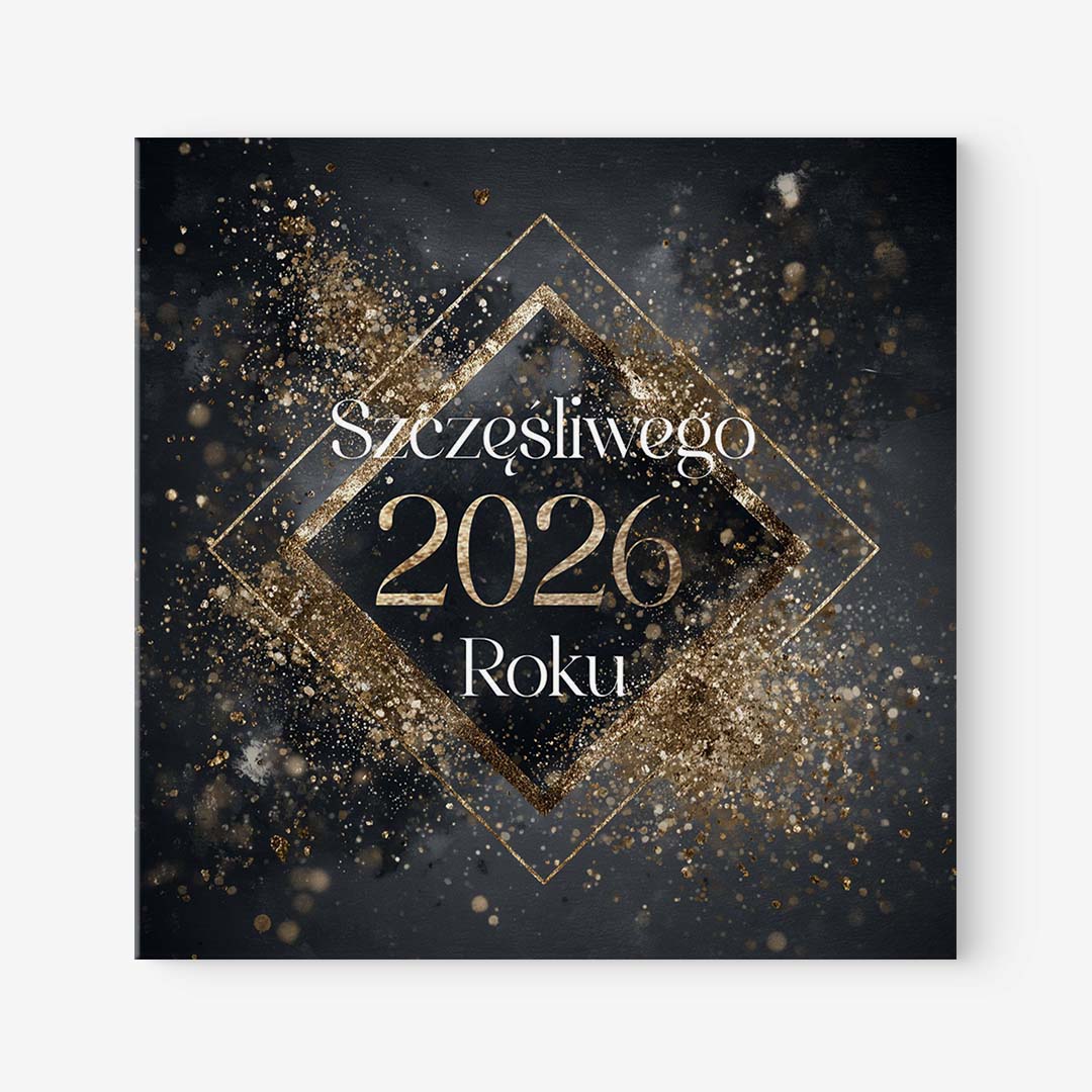 Kartki noworoczne z logo – eleganckie życzenia firmowe  – BN°625