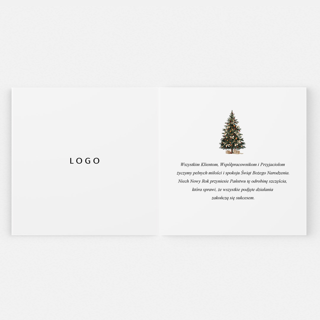 Alternative view of Kartki Świąteczne z logo dla firm – BN°726
