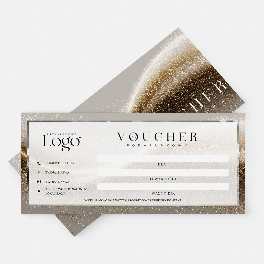 Alternative view of Elegancki Voucher podarunkowy z logo - VCH560