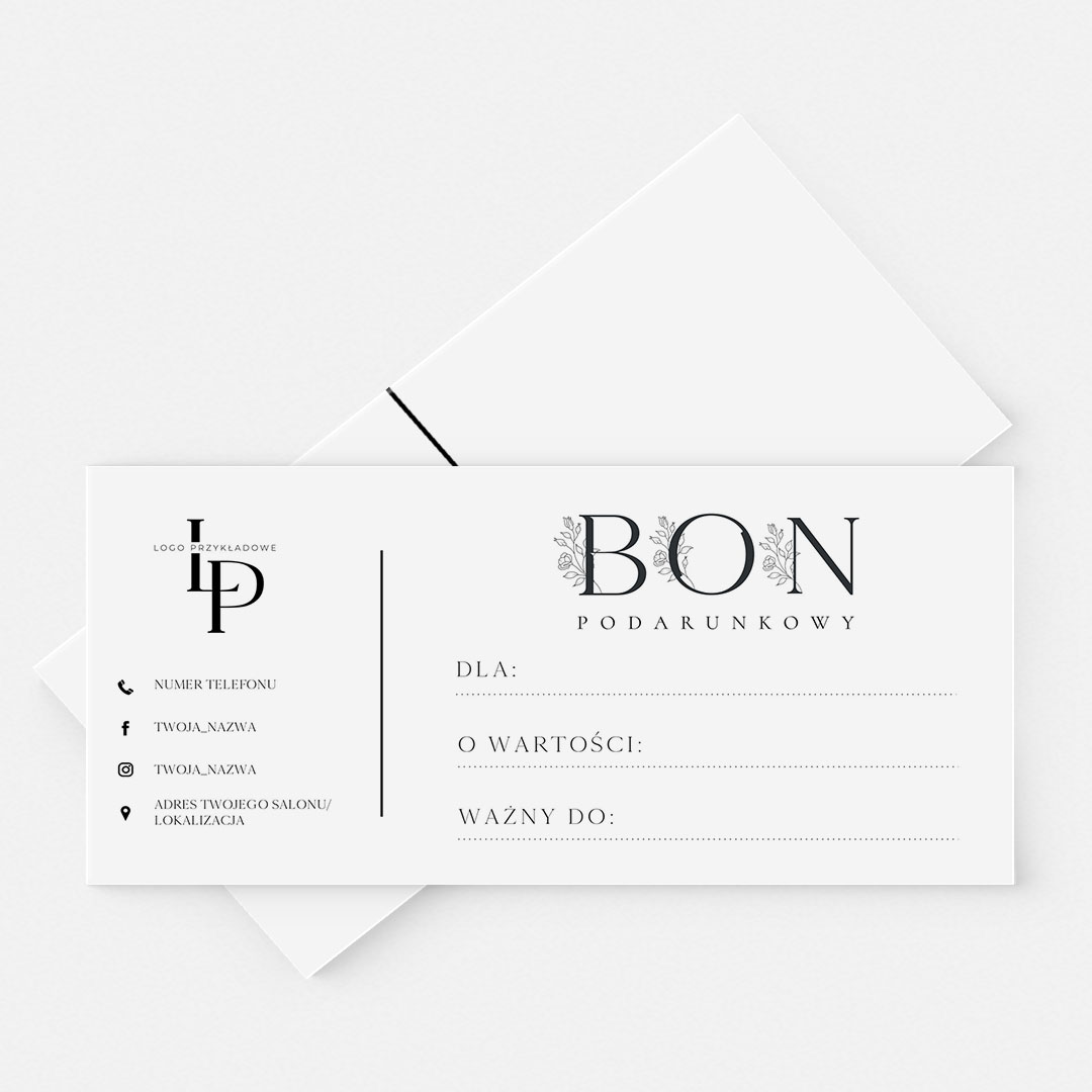 Alternative view of Minimalistyczny Voucher na produkt lub usługę - VCH584