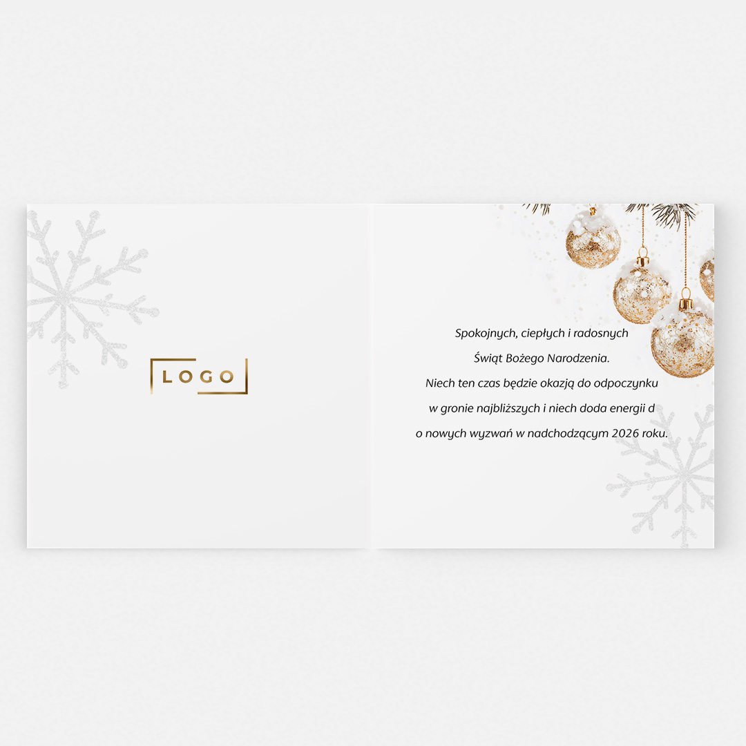 Kartki Świąteczne z życzeniami - klasyczne – BN°721 - obrazek 2