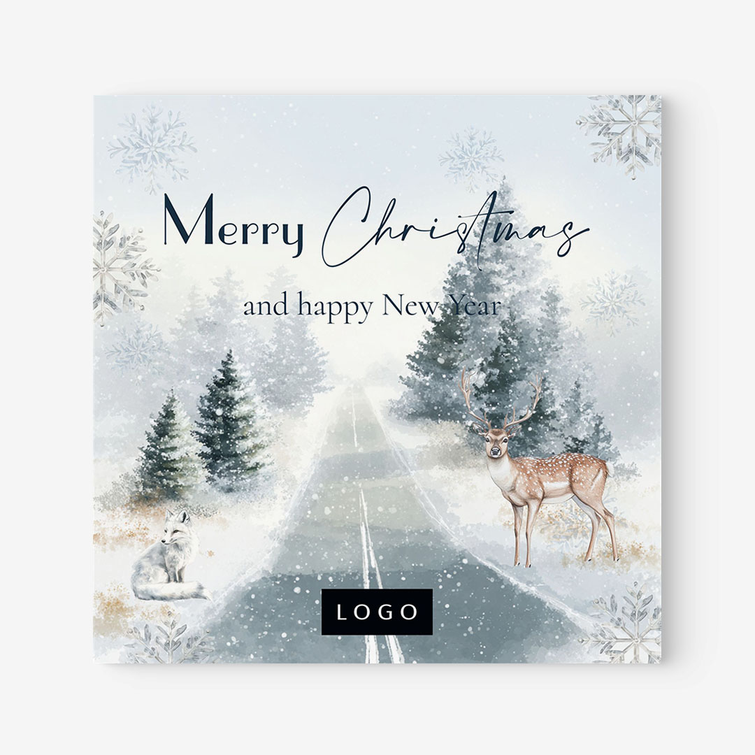Kartki Świąteczne z logo dla firm – BN°396