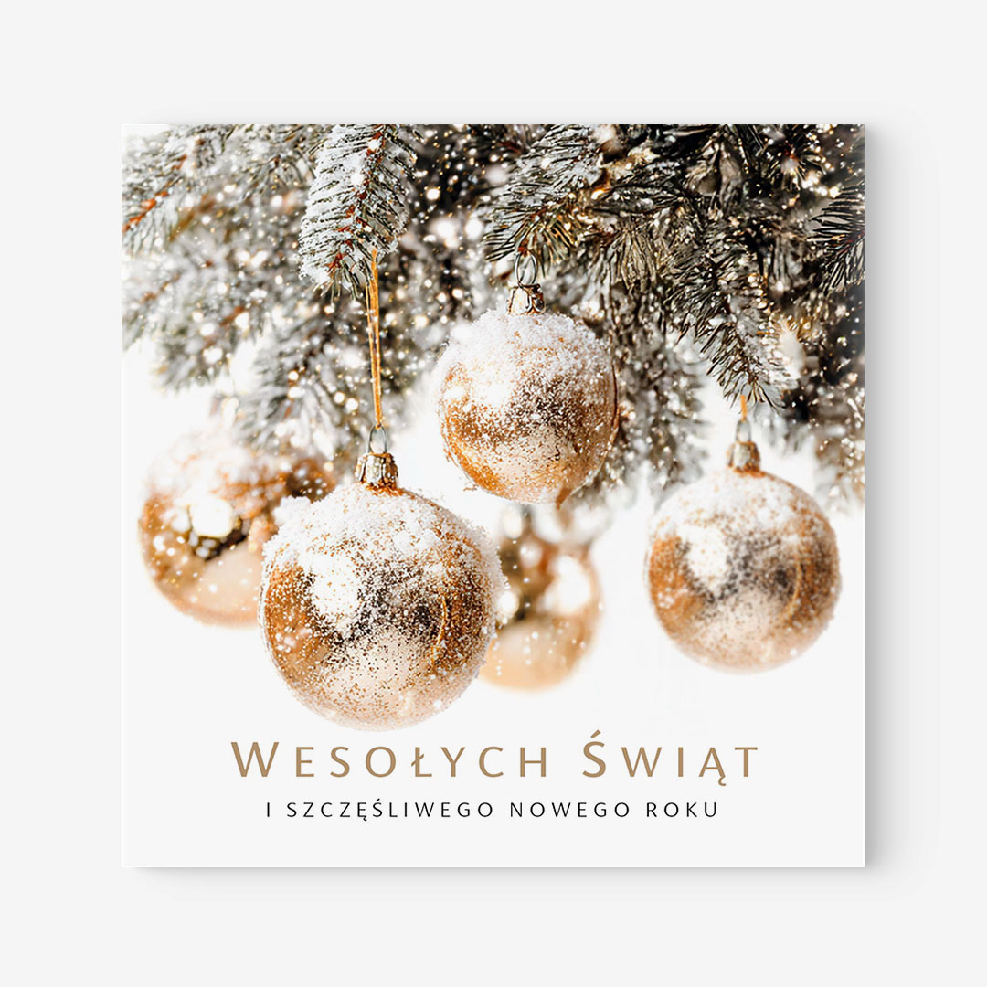 Kartki Świąteczne z życzeniami - klasyczne – BN°721