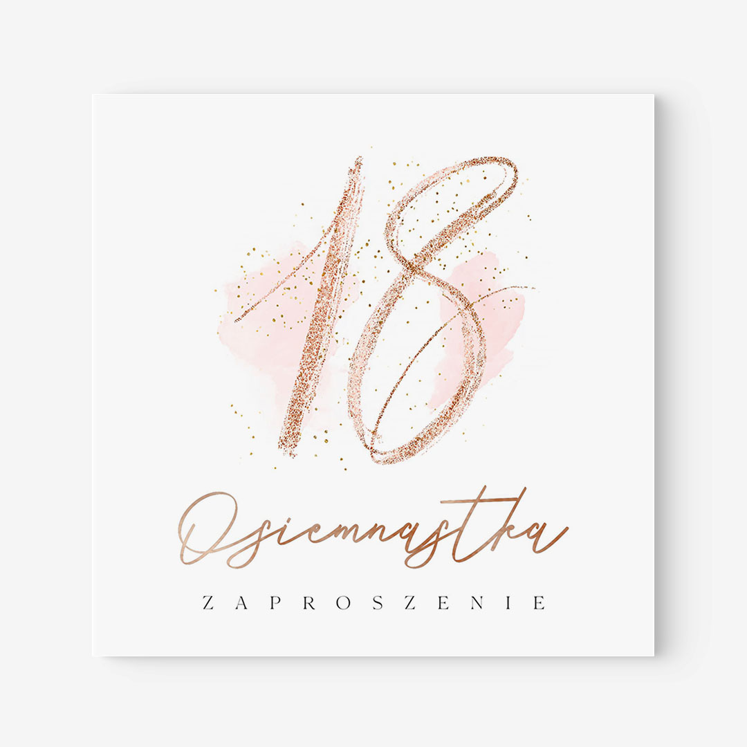 Zaproszenia na 18 urodziny dla dziewczyny - RT116