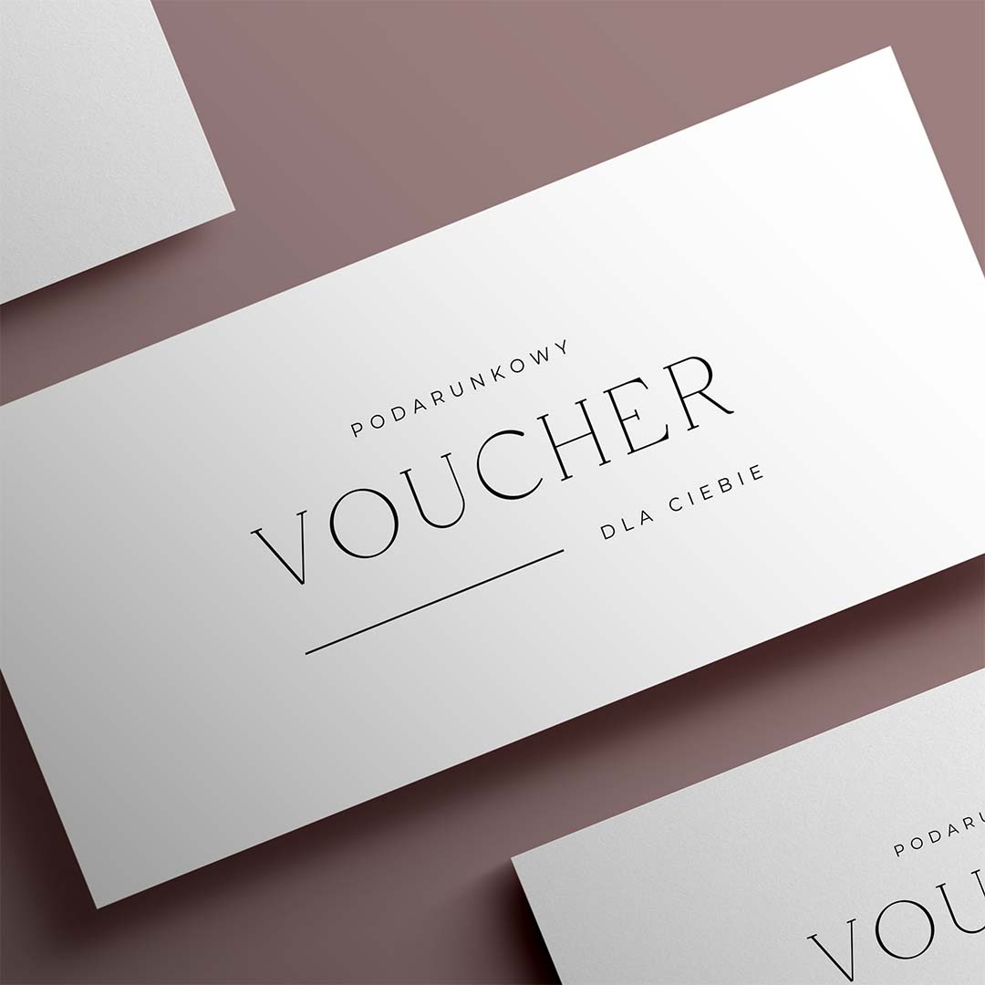 Nowoczesny minimalistyczny voucher podarunkowy - VCH598