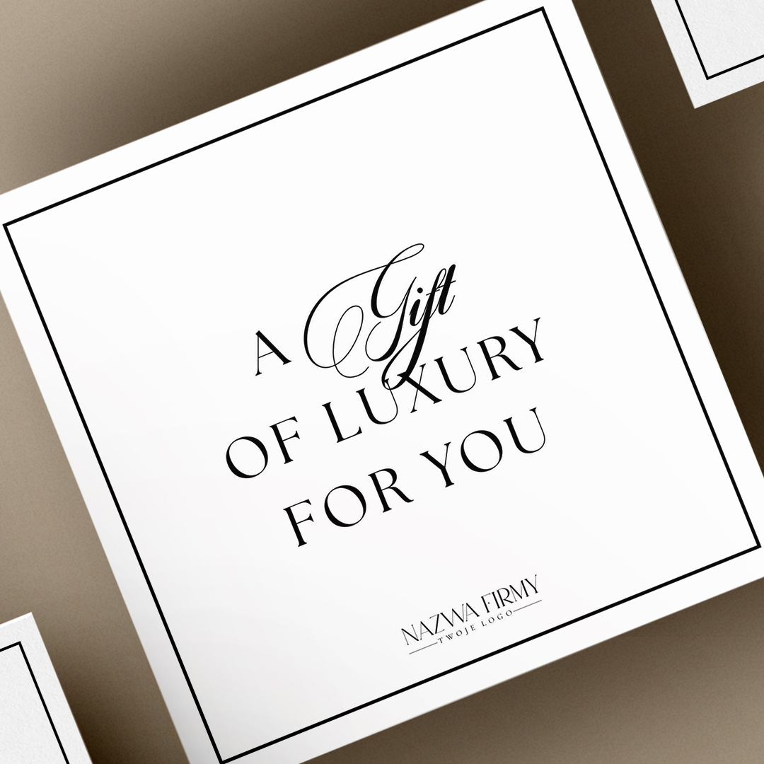 Nowoczesny minimalistyczny voucher podarunkowy - VCH591