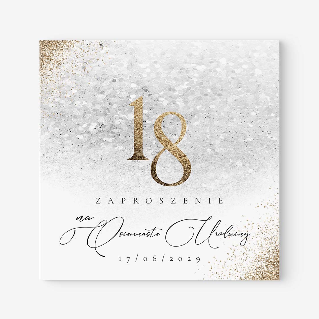 Zaproszenia na 18 urodziny - RT112