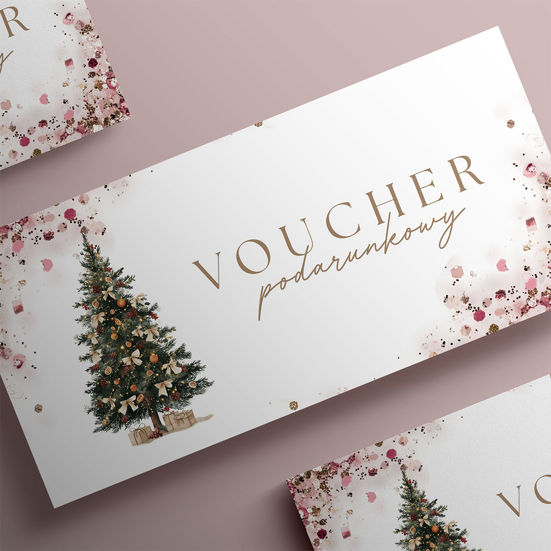 Świąteczne Vouchery Podarunkowe z nadrukiem logo - VCH574