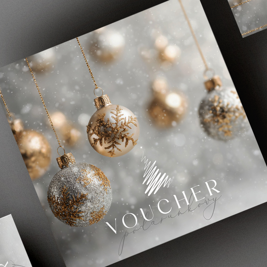 Świąteczne vouchery podarunkowe z logo - VCH549