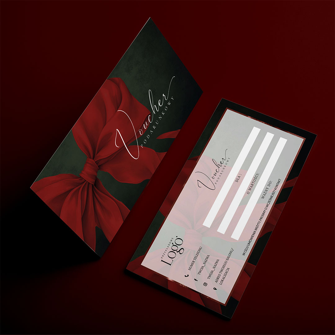 Alternative view of Świąteczny Voucher podarunkowy z logo - VCH528