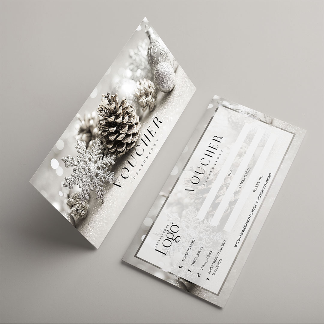 Alternative view of Świąteczny Voucher podarunkowy z logo - VCH542