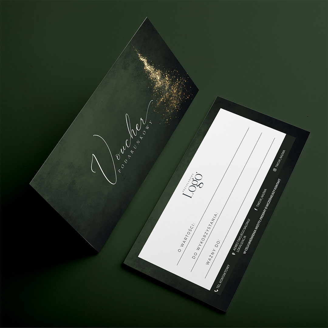 Alternative view of Świąteczny Voucher podarunkowy z logo - VCH553