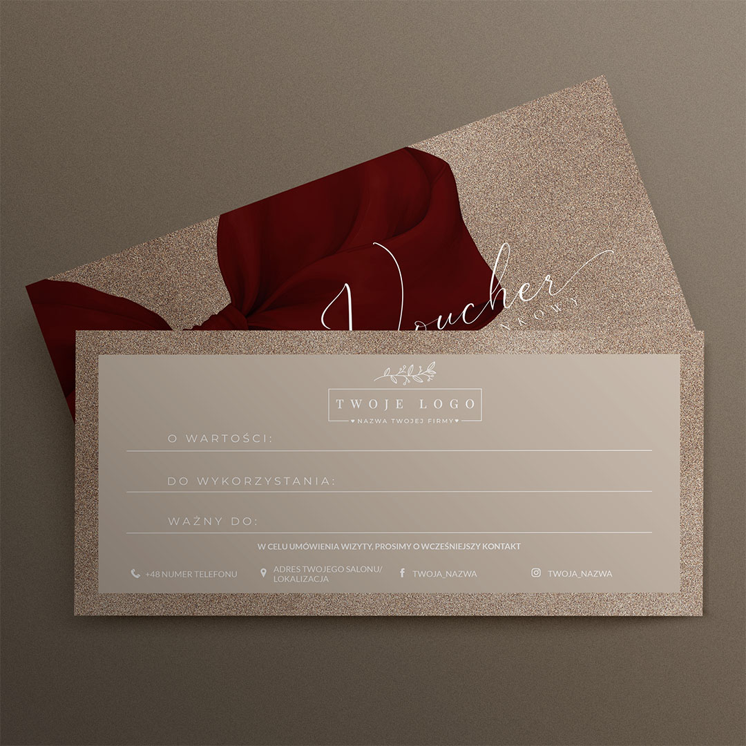 Alternative view of Świąteczne Vouchery Podarunkowe z nadrukiem logo - VCH576