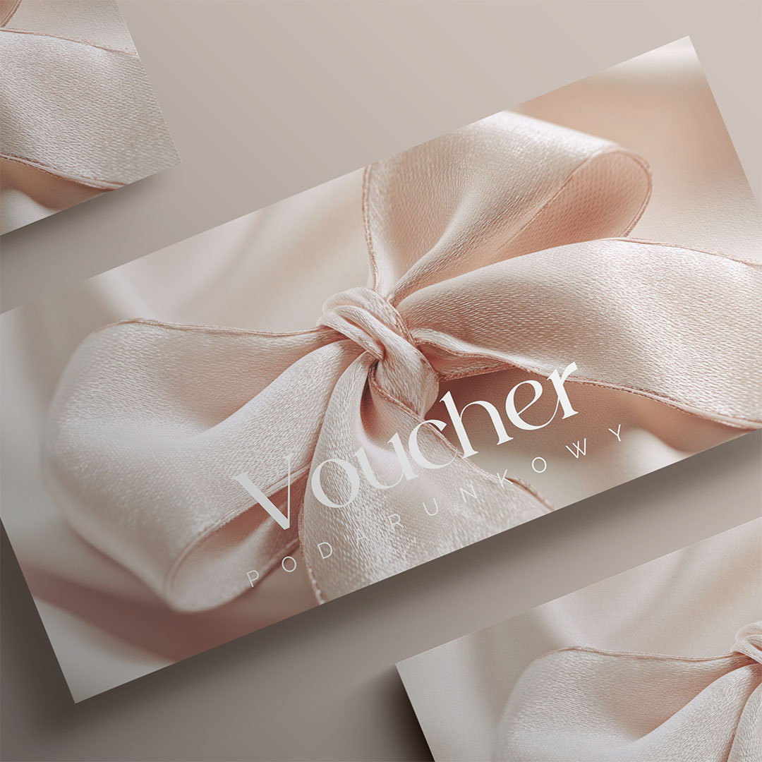 Elegancki Voucher podarunkowy z nadrukiem logo - VCH543