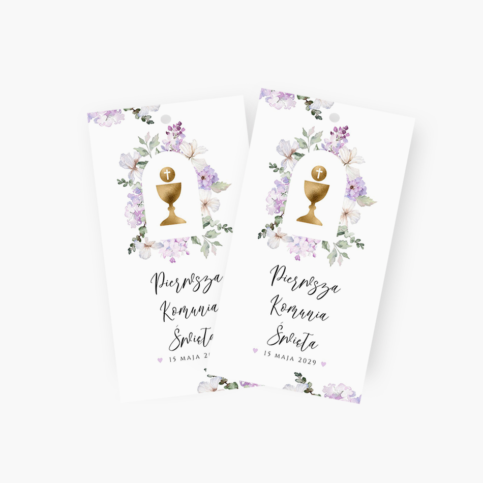 Zawieszki z podziękowaniem dla gości – D°767