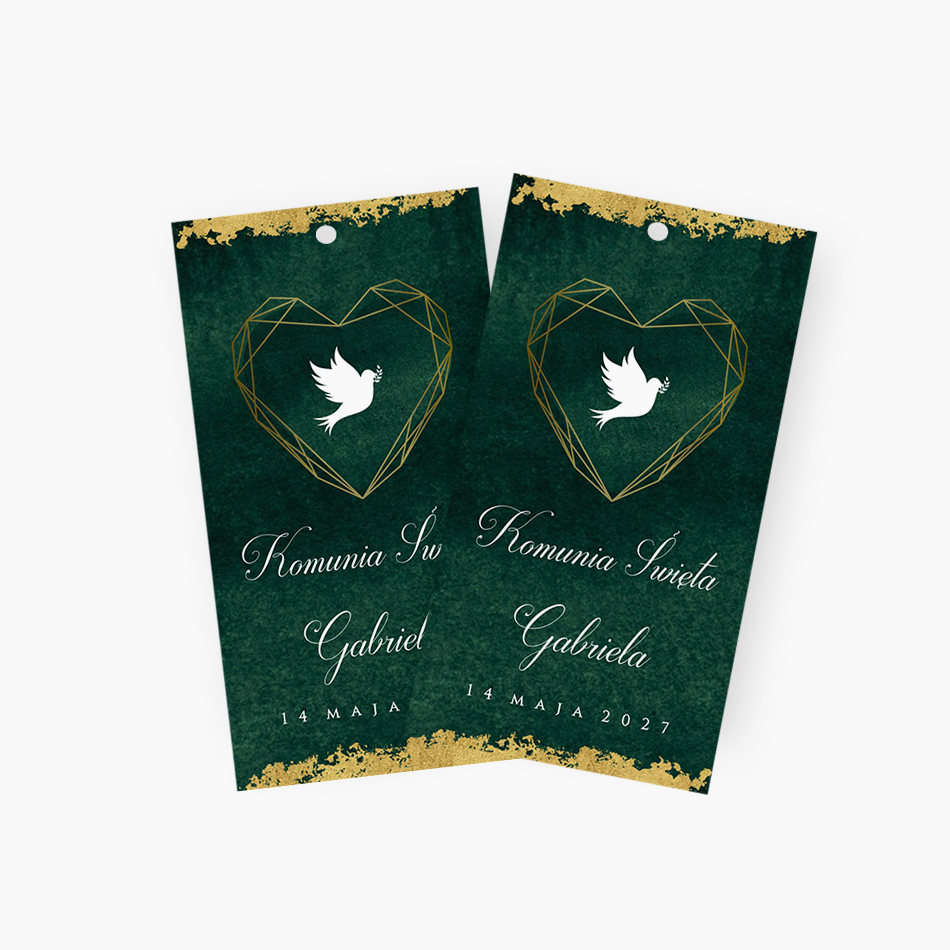 Zawieszki z podziękowaniem dla gości – D°792