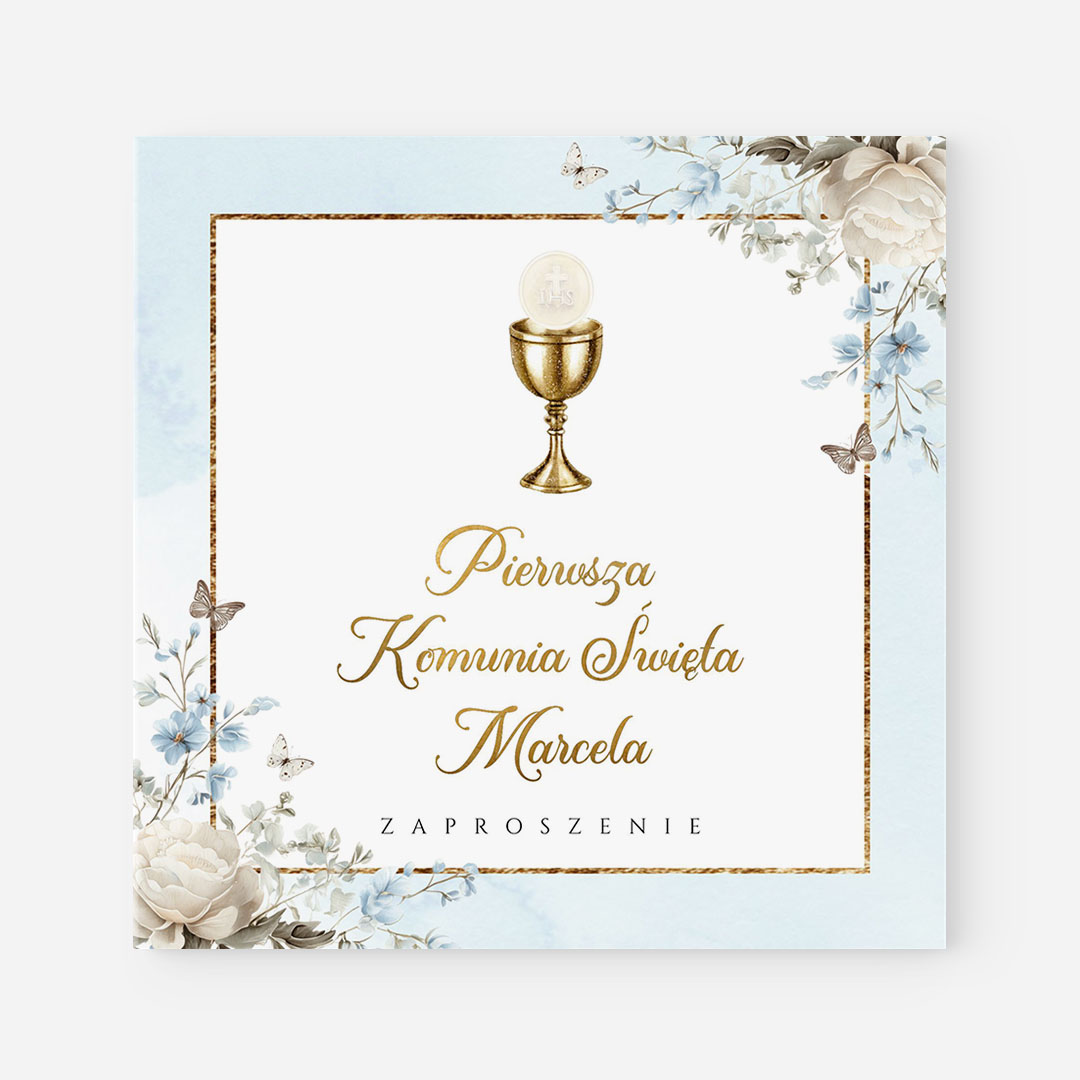 Zaproszenie na Pierwszą Komunię Świętą - BRT869