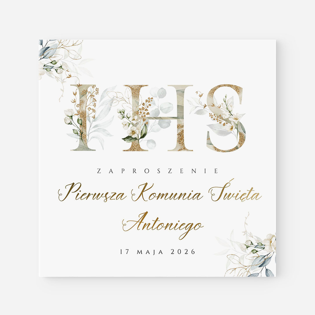 Zaproszenie na Pierwszą Komunię Świętą - BRT866