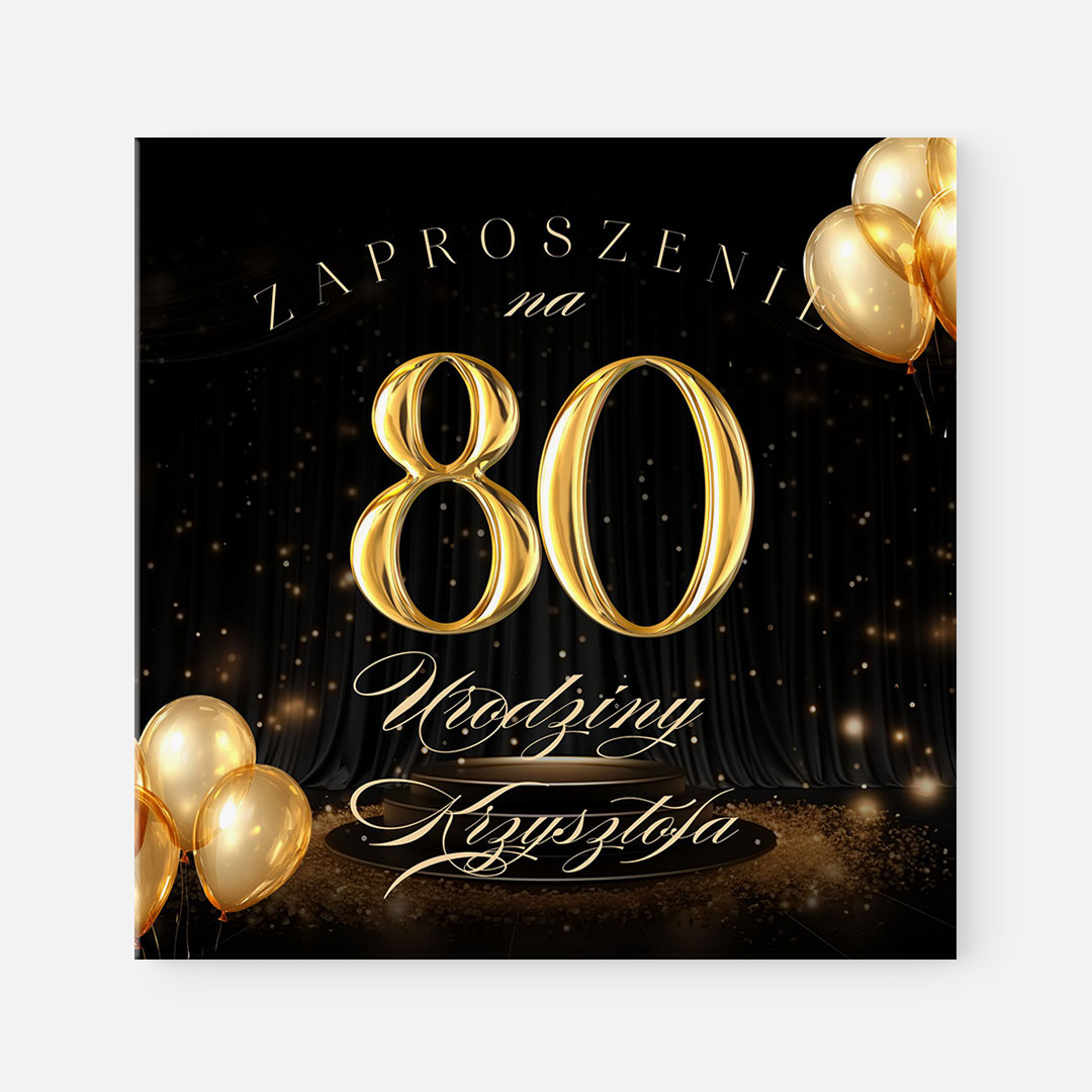 Glamour zaproszenie na 80 – RT°122