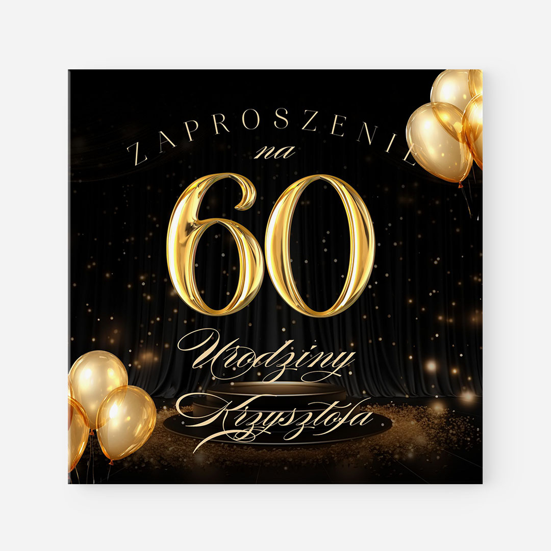 Glamour zaproszenie na 60 – RT°122