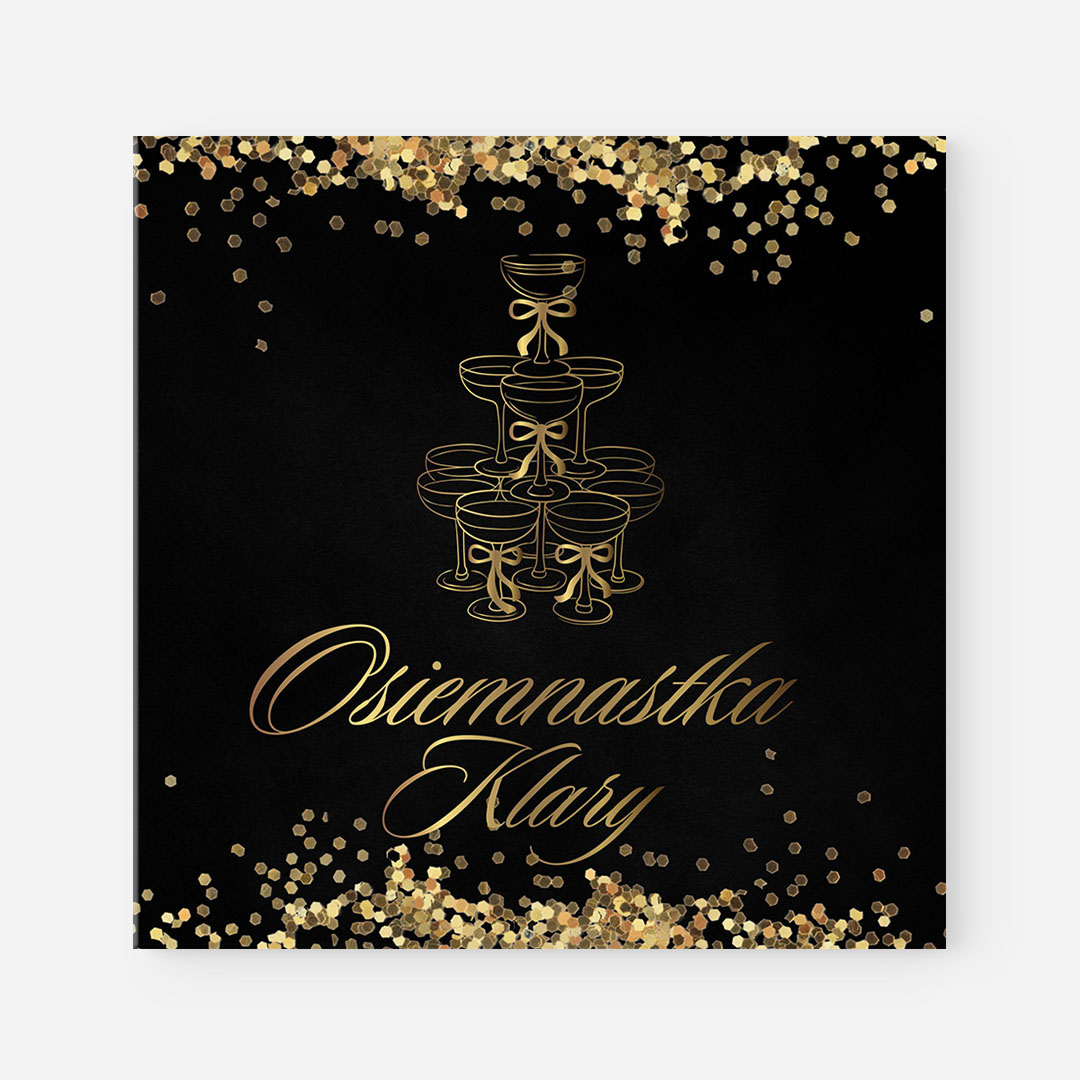 Glamour zaproszenie na Osiemnastkę – RT°121