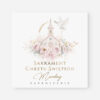Zaproszenie na Chrzest z kościółkiem dla dziewczynki
