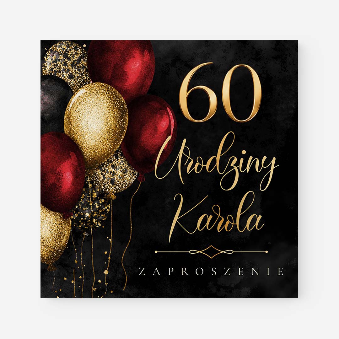 Zaproszenie na 60 urodziny – RT°134