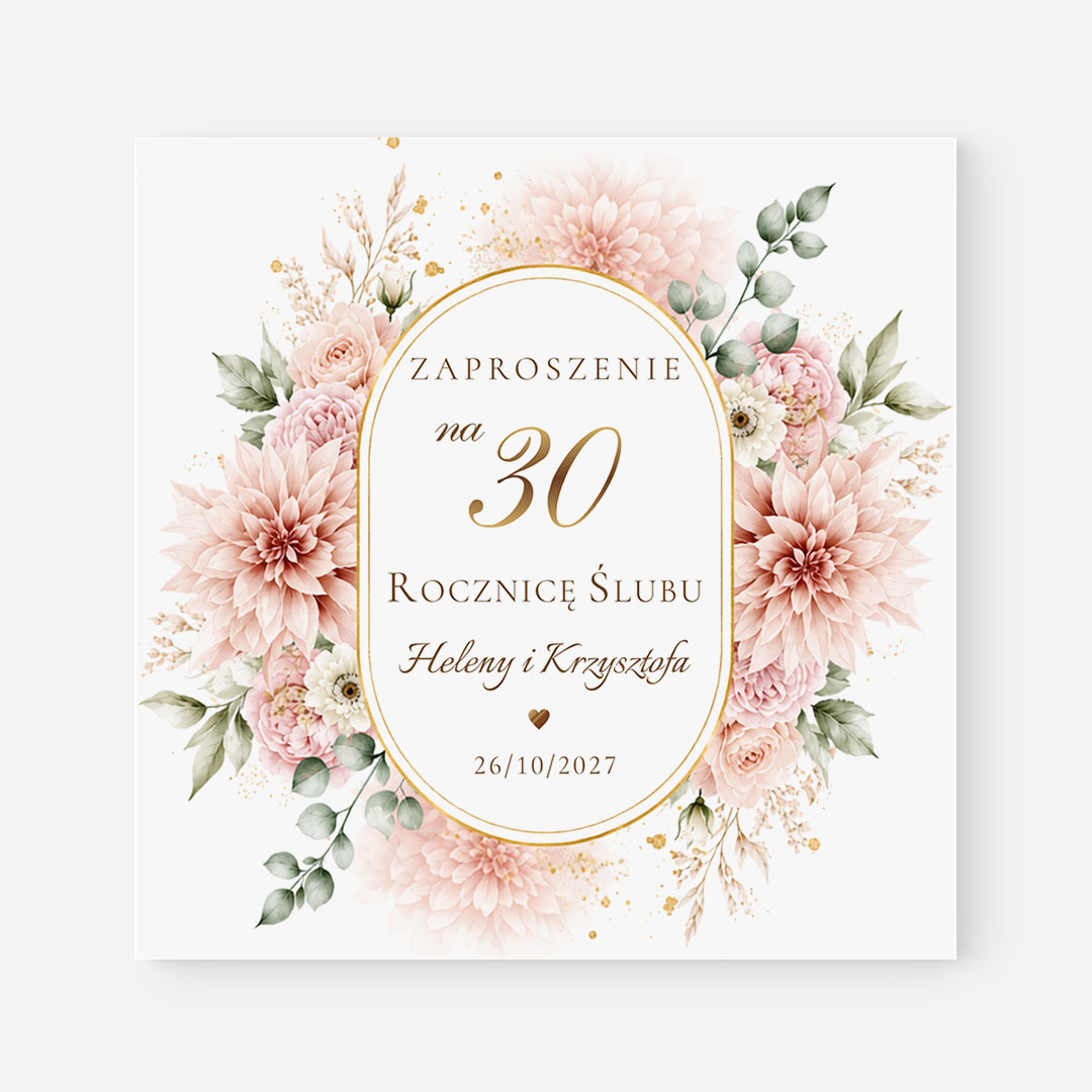 Zaproszenie na 30. rocznicę ślubu – TG°632