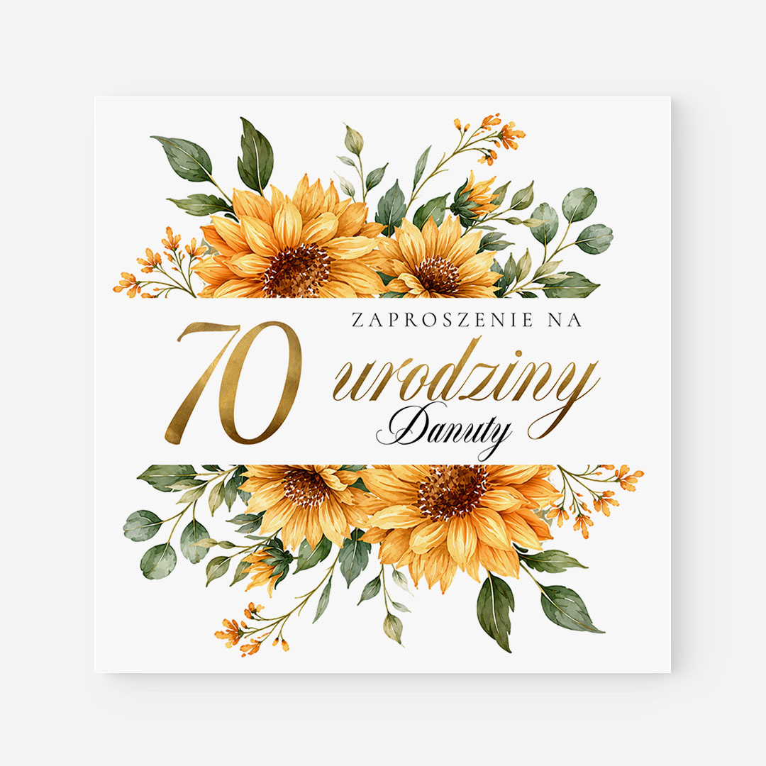 Zaproszenia na 70 urodziny – RT°140