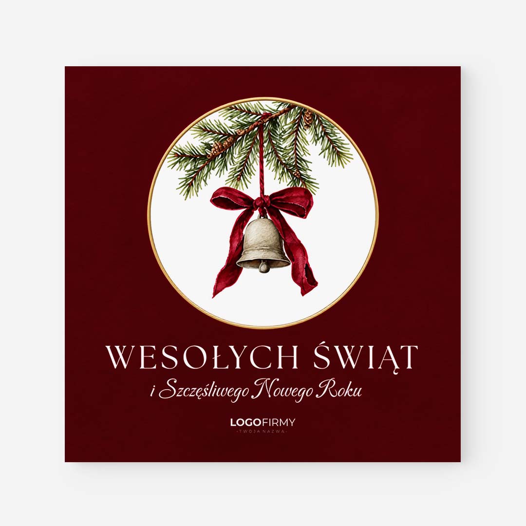 Personalizowane kartki bożonarodzeniowe z logo