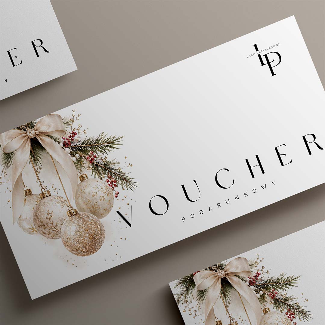 Firmowy voucher świąteczny z personalizacją